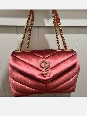 Steve Madden BColeman Velvet Purse In Color "Rust"